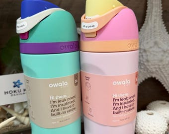 Botellas de agua Owala de 473 ml para niños: difíciles de encontrar y fabricadas a medida con sistema Freesip.