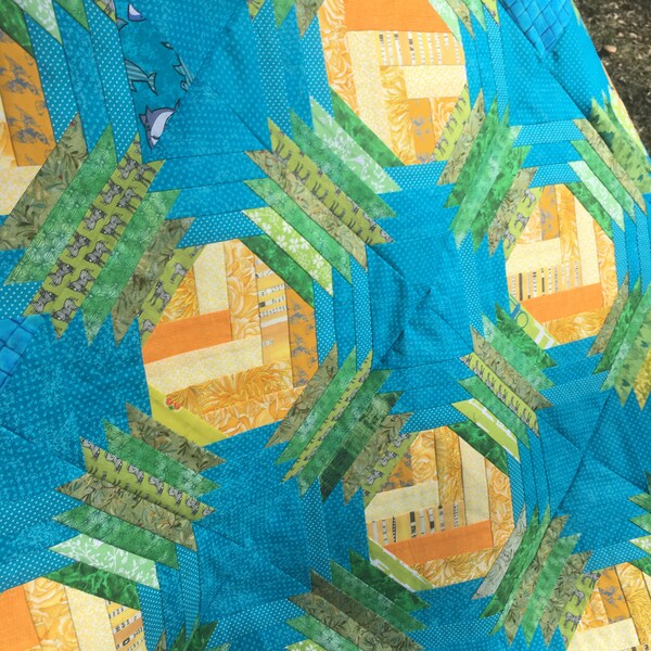 Pineapple Paper Pieced Pattern Etsy