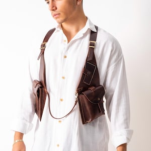 leather holster bag, holster bag, travel bag, shoulder bag