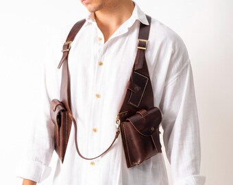 bolsa de cuero, bolsa de funda, bolsa de viaje, bolso de hombro