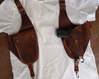 Holsters for 1911,1911 Holsters,1911 Holster,Holsters,Leather over the shoulder sling holster fits tha colt model 1911