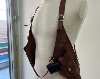 Holsters for 1911,1911 Holsters,1911 Holster,Holsters,Leather over the shoulder sling holster fits tha colt model 1911