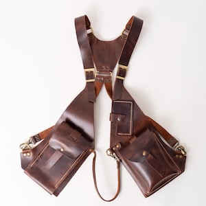 Leder Holstertasche, Holstertasche, Reisetasche, Umhängetasche