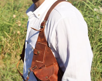 bolsa de cuero, bolsa de funda, bolsa de viaje, bolso de hombro