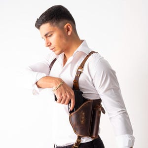 Fondine per 1911, Fondine 1911, Fondine 1911, Fondine, Fondina in pelle da spalla adatta al modello Colt 1911