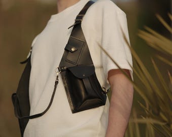 bolso de cuero, bolso de hombro, bolso hippie, bolso de viaje