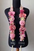 Custom Handmade Pastel Floral Mix Pearl Graduation Stole, Ribbon & Fabric Flower Lei, Custom Grad Sash, Unique Graduation Gift product logo
