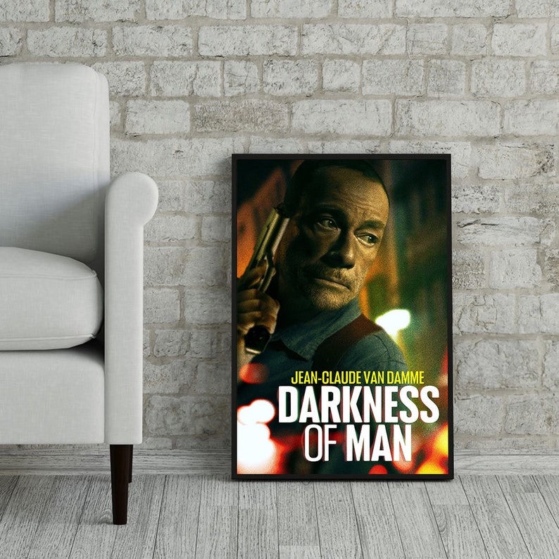 Darkness of Man 2024 Movie Poster, Cover Poster, Canvas Print, Movie Art, Wall Decor, Art Poster