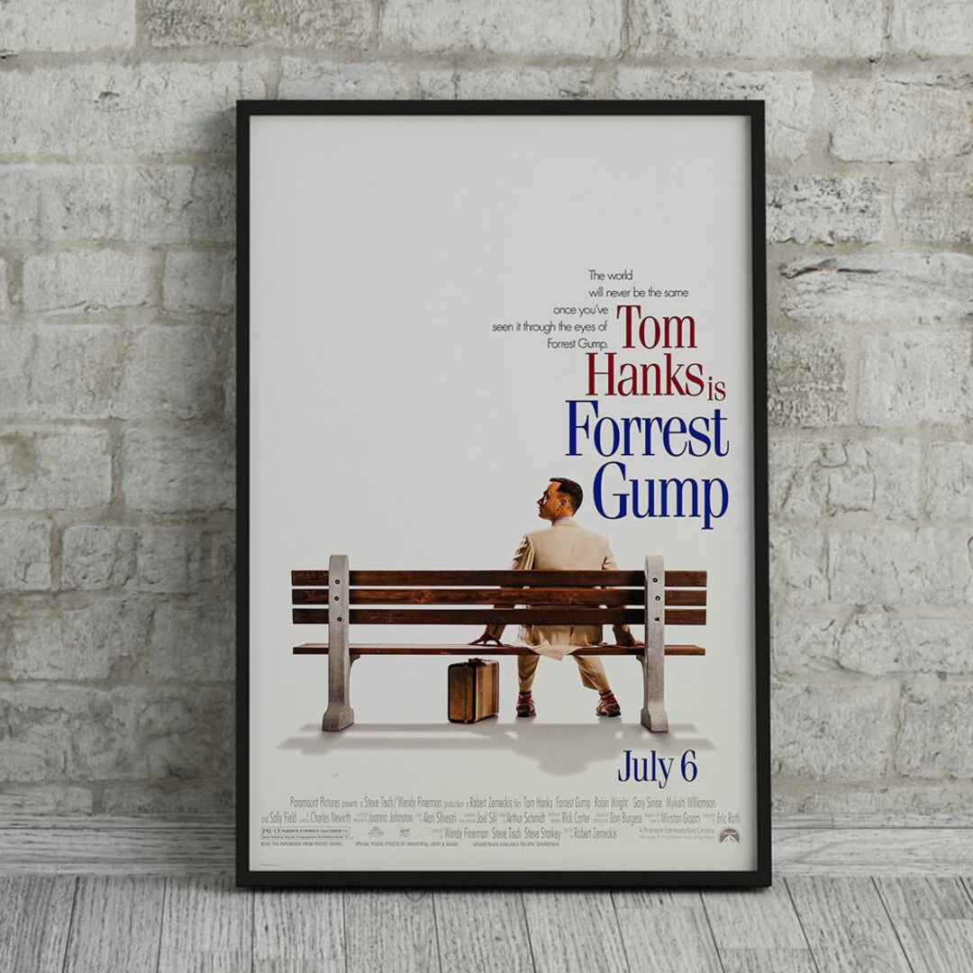 1994 Forrest Gump Movie Poster Cover Poster Canvas Print Movie Art 