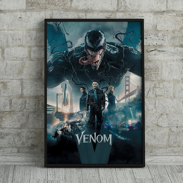 Venom Movie Poster, Cover Poster, Canvas Print, Movie Art, Wall Decor, Art Poster, Space Decoration