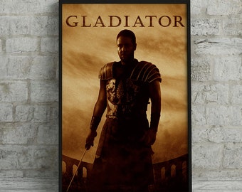 Gladiator Artwork Movie Poster, Space Decoration, Canvas Print, Movie Art, Art Poster, Fans Collection，Wall Art