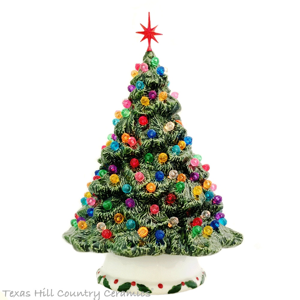 Ceramic Christmas Tree Shenandoah Pine Tabletop Tree 10 Inches Etsy