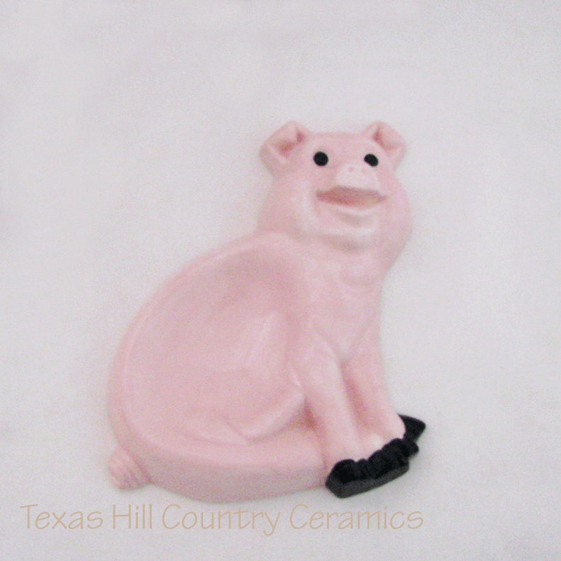 Ceramic Country Kitchen Or Tableware Accent Ceramic Pig Napkin Holder Country Farm Pink Pig Kitchen Decor Pink Pig Ware Kitchen Storage Home Living