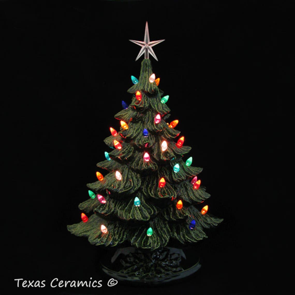 Ceramic Christmas Tree Like Those From Years Ago 18 Inch Tall Etsy