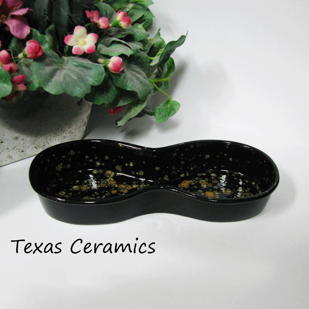 Ceramic Eyeglass Tray Classic Figure Eight Style Finished in Etsy