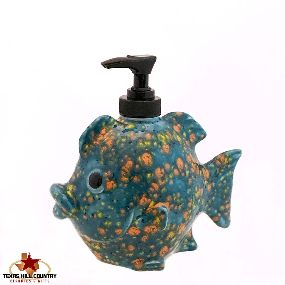 Ceramic Fish Soap Dispenser for Kitchen or Bath Vanity in Etsy
