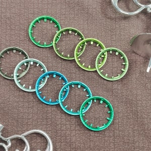 inner rings marker set 2 in 1 Metallic color index green blue casioak GA2100 GA2110 GAB2100 mod kits watch customize