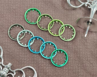 Metallic color blue green inner rings marker set 2 in 1 for DIY GA2100 GA2110 GAB2100 mod kits casioak handmade parts modded watch