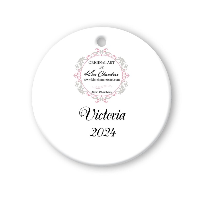 Seven Candy Canes to Choose From Brown Hair Round Porcelain Christmas