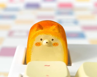 Doge Dog Bread Artisan Keycap | Cute Keycaps | Cherry MX Mechanical Gaming Keyboard