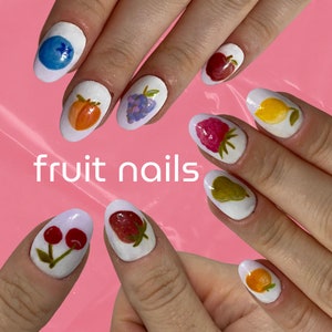 Fruit Press on Nails