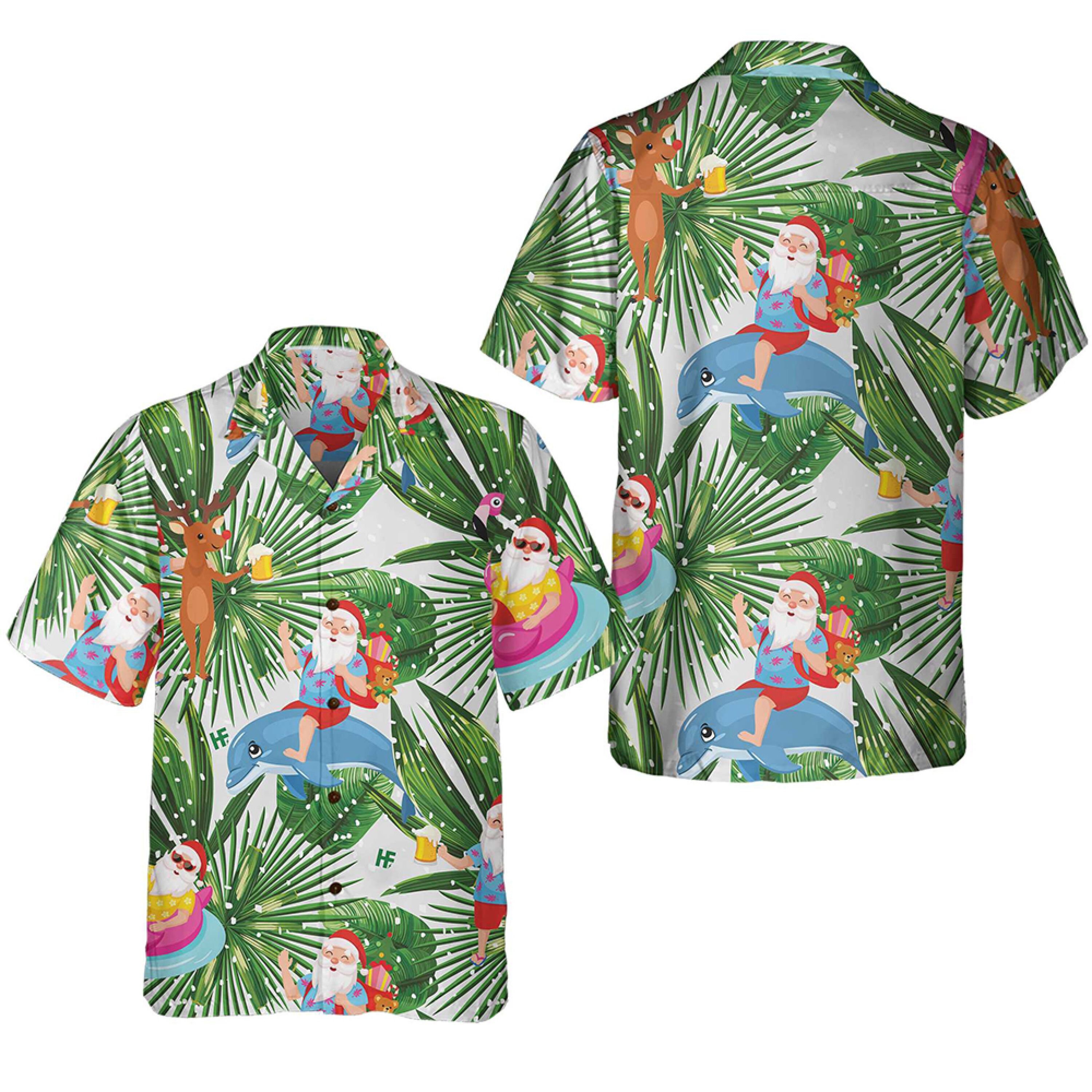 Funny Tropical Christmas Hawaiian Shirt sold by Emily Shaw SKU — free download