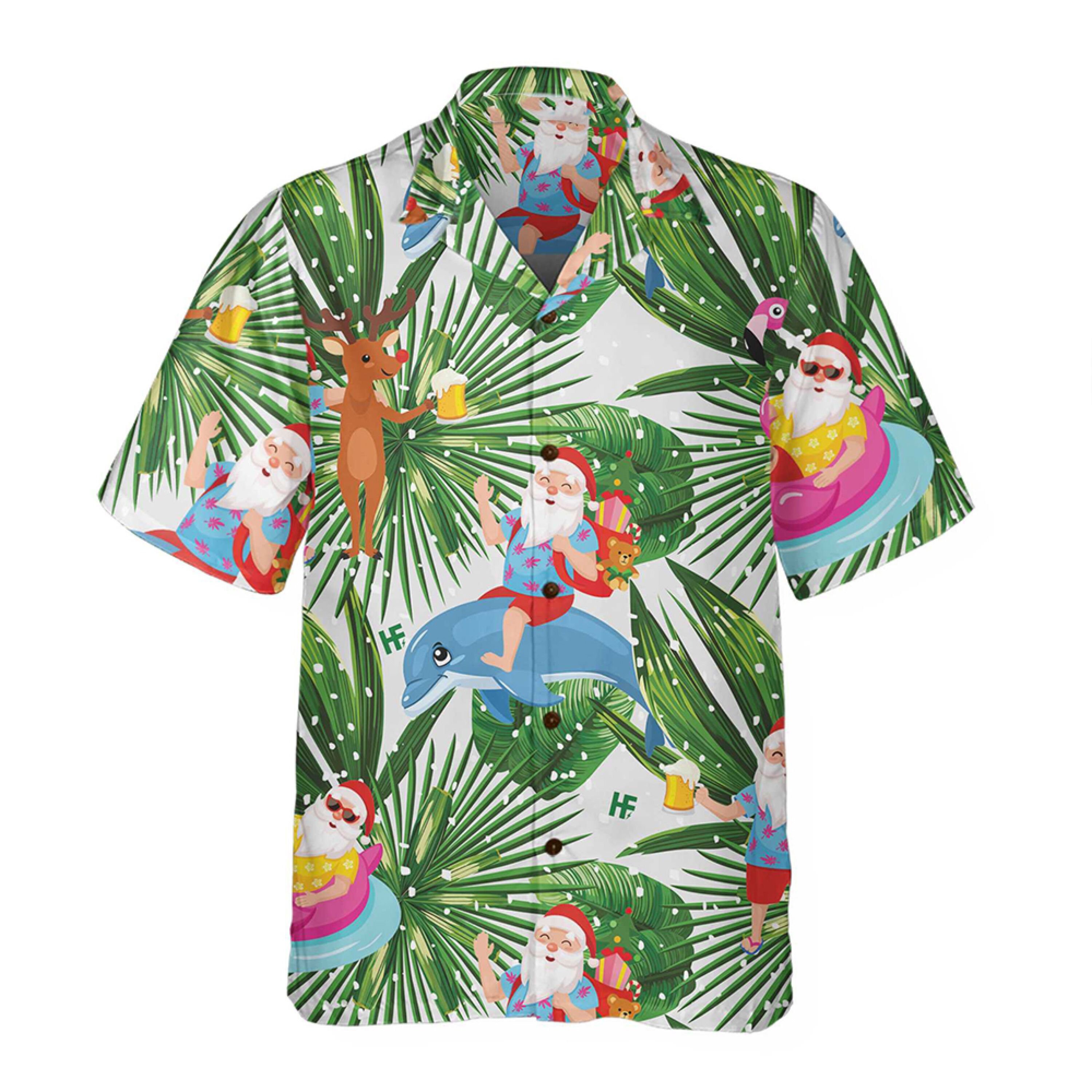 Funny Tropical Christmas Hawaiian Shirt sold by Emily Shaw SKU — free download