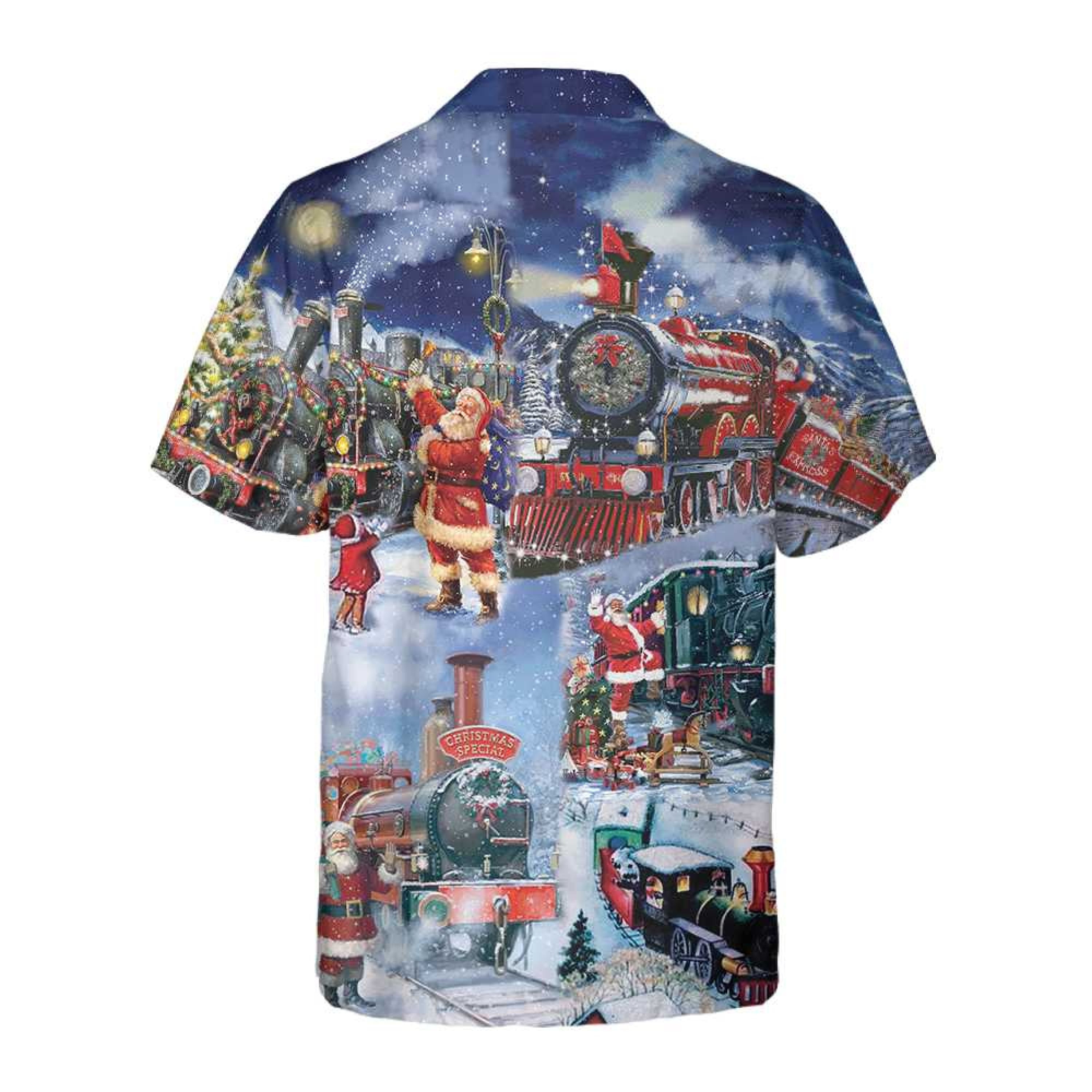 Discover Train To Christmas Hawaiian Shirt