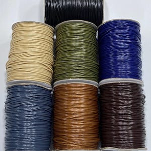 Leather Rope / 5 Meters / 1.5 Mm / Bracelet Rope / Jewelry Design Rope