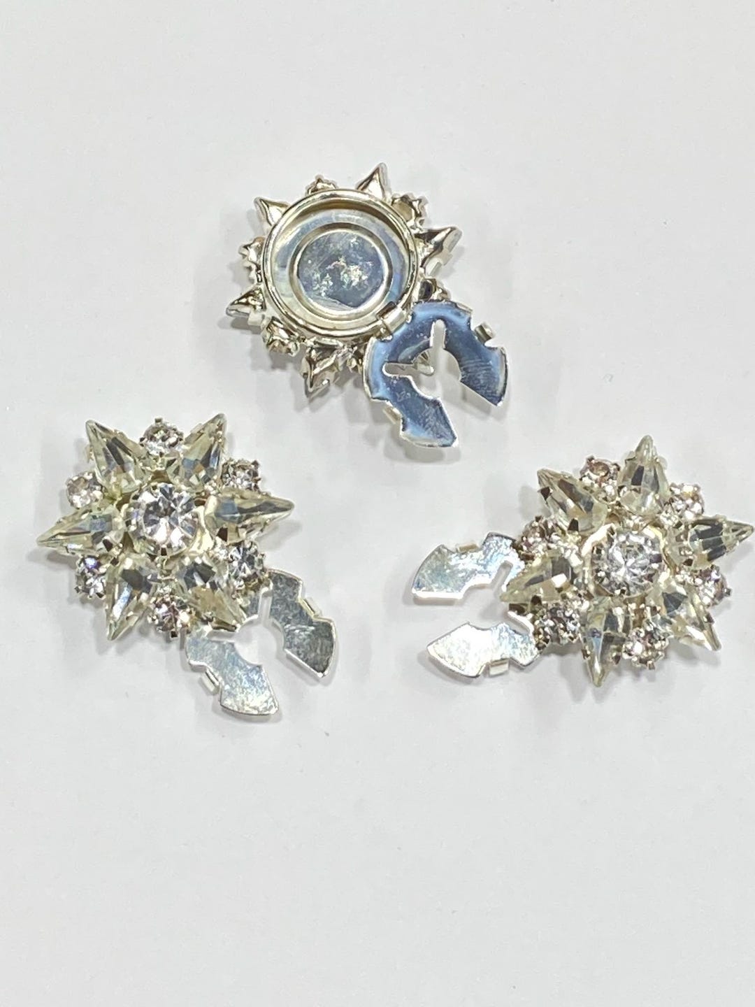 Emerald Red Rhinestone Crystal Buttons: DIY Sewing Embellishments (3 ...