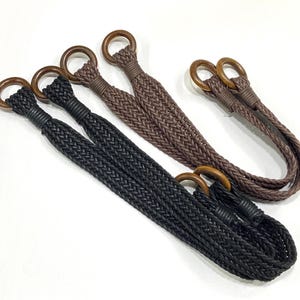 Knitted Model Bag Handle / Leather Look Handle / 45 Cm /