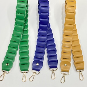 Taschengriff / Schulter Taschengriff / Strickmodell / Geflochtener Taschengurt aus Kunstleder – Metallteile in Gold