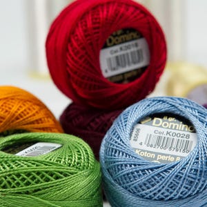 Domino 8 and 12 Canvas Aida Embroidery Thread / Cotton Cross Stitch Thread, Embroidery Thread