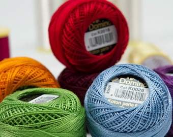 Domino 8 and 12 Canvas Aida Embroidery Thread / Cotton Cross Stitch Thread, Embroidery Thread