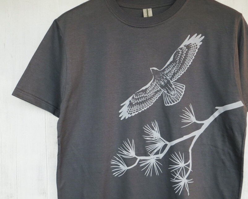 Mens Graphic Tee Organic Cotton T Shirt Mens Gray T Shirt Etsy
