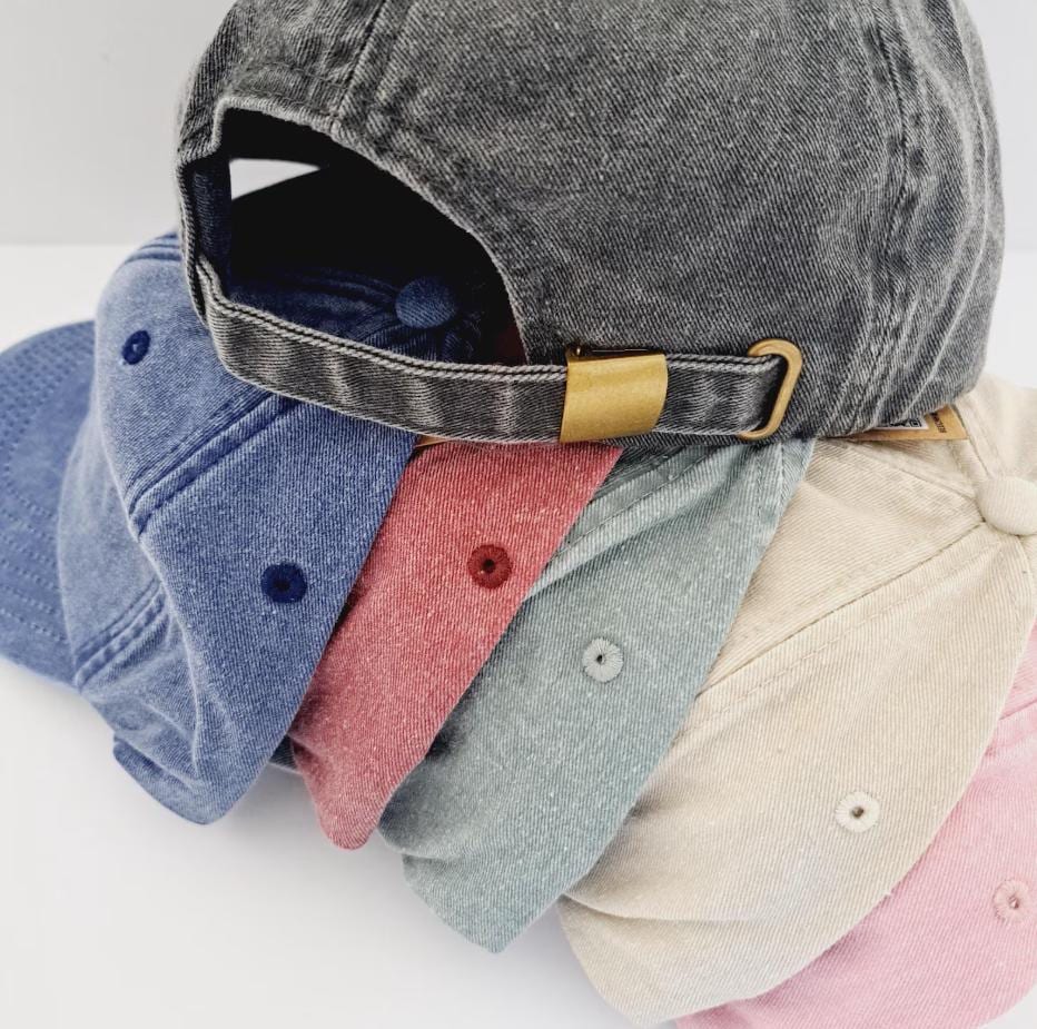 Garden Hair Don't Care Hat For Women - Washed Cotton Embroidered Gardening Baseball Cap