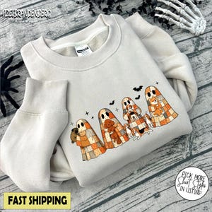 Comfort Colors® Cute Dog Lover Spooky Halloween Shirt, Сute Ghost Dog, Ghost Shirt, Dog Lovers Shirt, Halloween Dog Shirt, Spooky Season