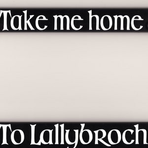 OUTLANDER themed License Plate Frame Free Shipping!