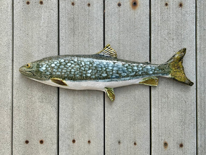 Ceramic fish, lake trout image 2