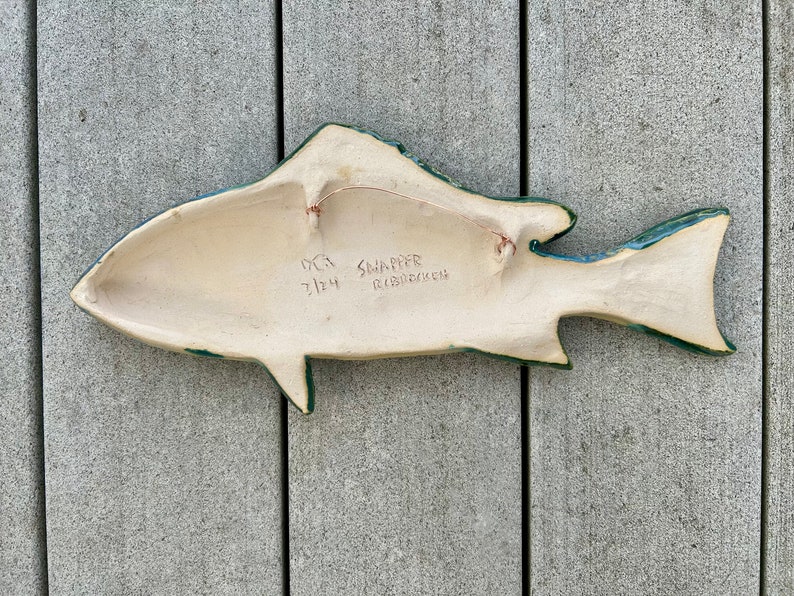 Ceramic fish, snapper image 6