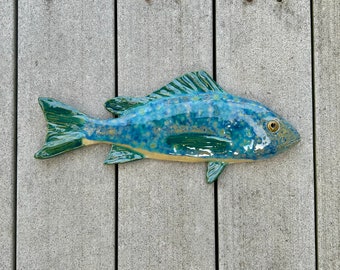 Ceramic fish, snapper