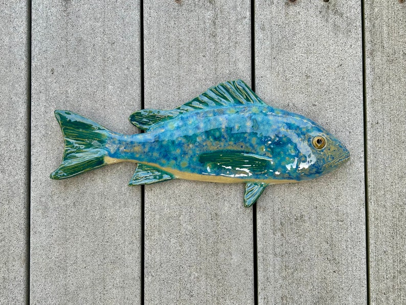 Ceramic fish, snapper image 1