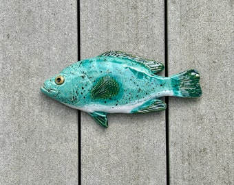 Ceramic fish, rock bass