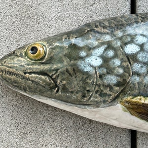 Ceramic fish, lake trout image 3