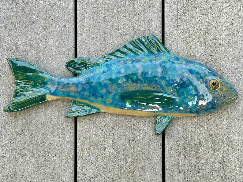 Ceramic fish, snapper image 2