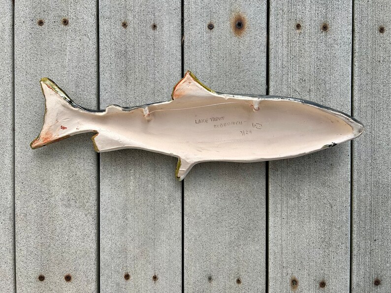 Ceramic fish, lake trout image 5