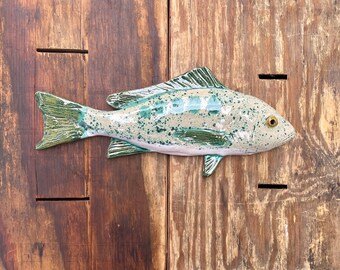 Ceramic fish, snapper