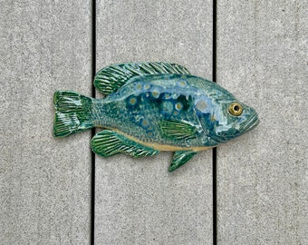 Ceramic fish, rock bass