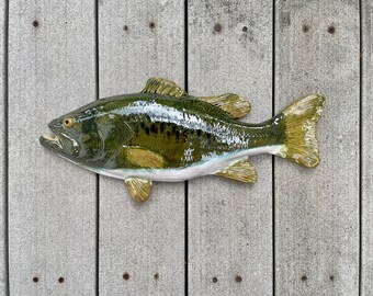 Ceramic fish, largemouth bass