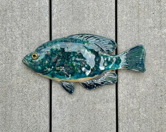 Ceramic fish, rock bass